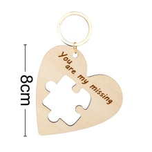 Load image into Gallery viewer, 情侣拼图钥匙扣