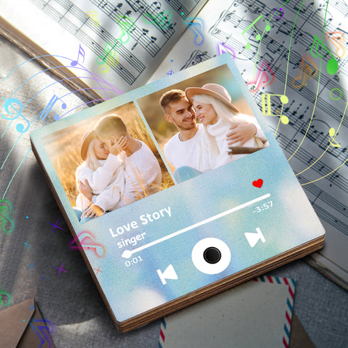 木质音乐冰箱贴