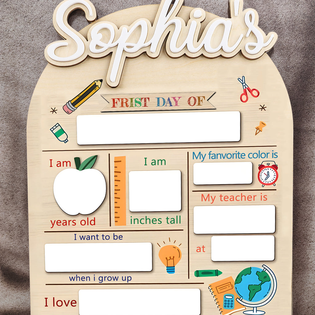 开学第一天标志