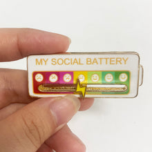 Load image into Gallery viewer, social battery pin