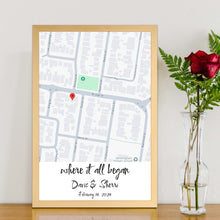 Load image into Gallery viewer, 情侣相框地图