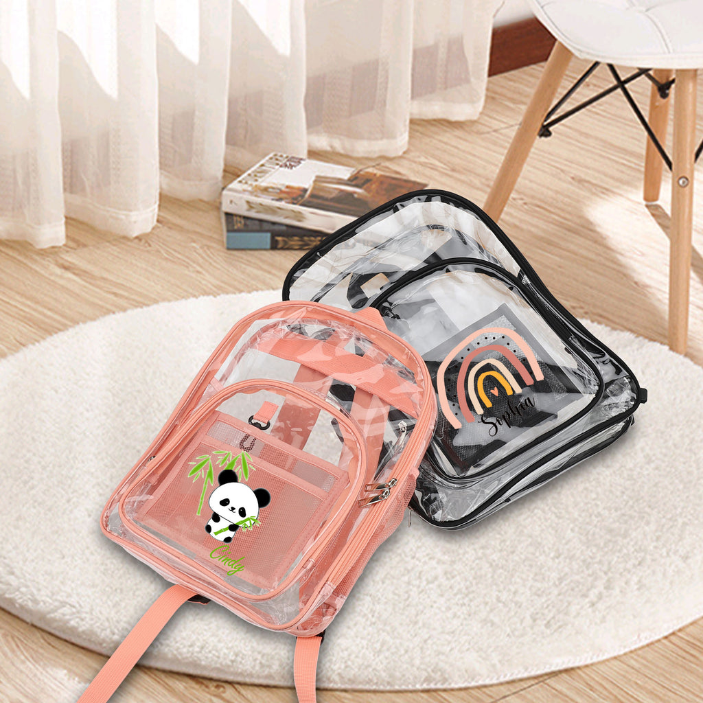 clear backpack