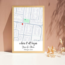 Load image into Gallery viewer, 情侣相框地图