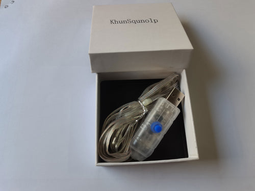 KhunSqunolp LED String Lights with USB Interface,Rechargeable,LED Lights for Indoor Decoration