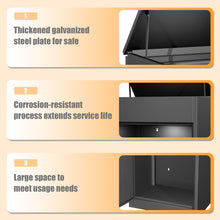 Load image into Gallery viewer, Package Delivery Boxes for Outside, Large Mailbox for Parcel 19.7”x16.1x”41.3”, Anti-Theft Parcel Mailbox with Coded Lock, Wall Mounted Waterproof Home Parcel Box for Porch Yard, Galvanized Steel