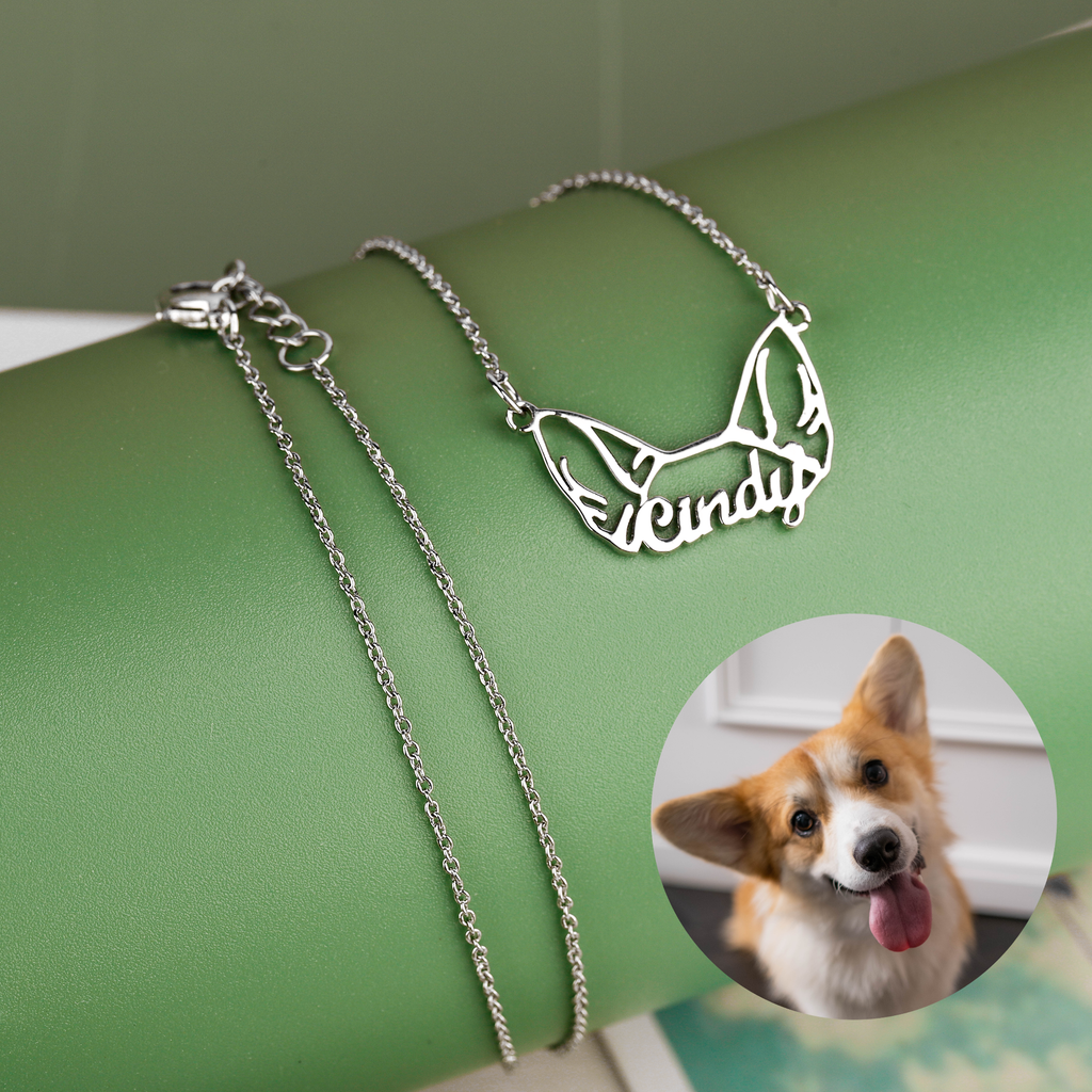 dog earrings necklace