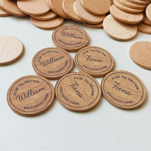 Load image into Gallery viewer, wooden coin