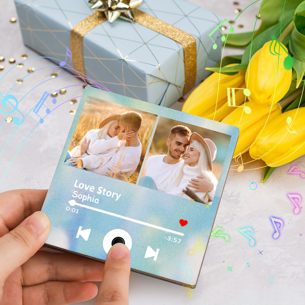 木质音乐冰箱贴