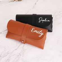 Load image into Gallery viewer, 皮革眼镜包