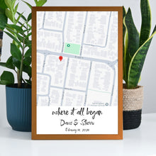 Load image into Gallery viewer, 情侣相框地图