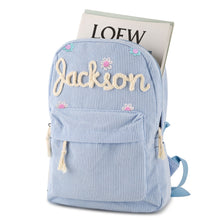 Load image into Gallery viewer, 灯芯绒双肩包