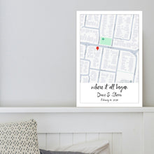 Load image into Gallery viewer, 情侣相框地图