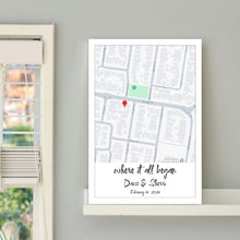 Load image into Gallery viewer, 情侣相框地图