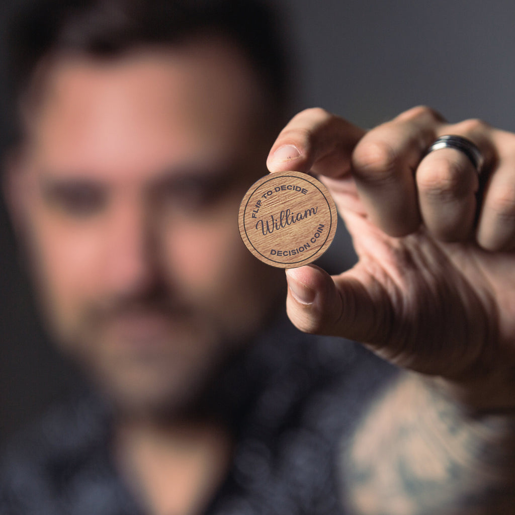 wooden coin