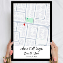 Load image into Gallery viewer, 情侣相框地图