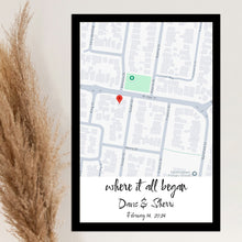 Load image into Gallery viewer, 情侣相框地图