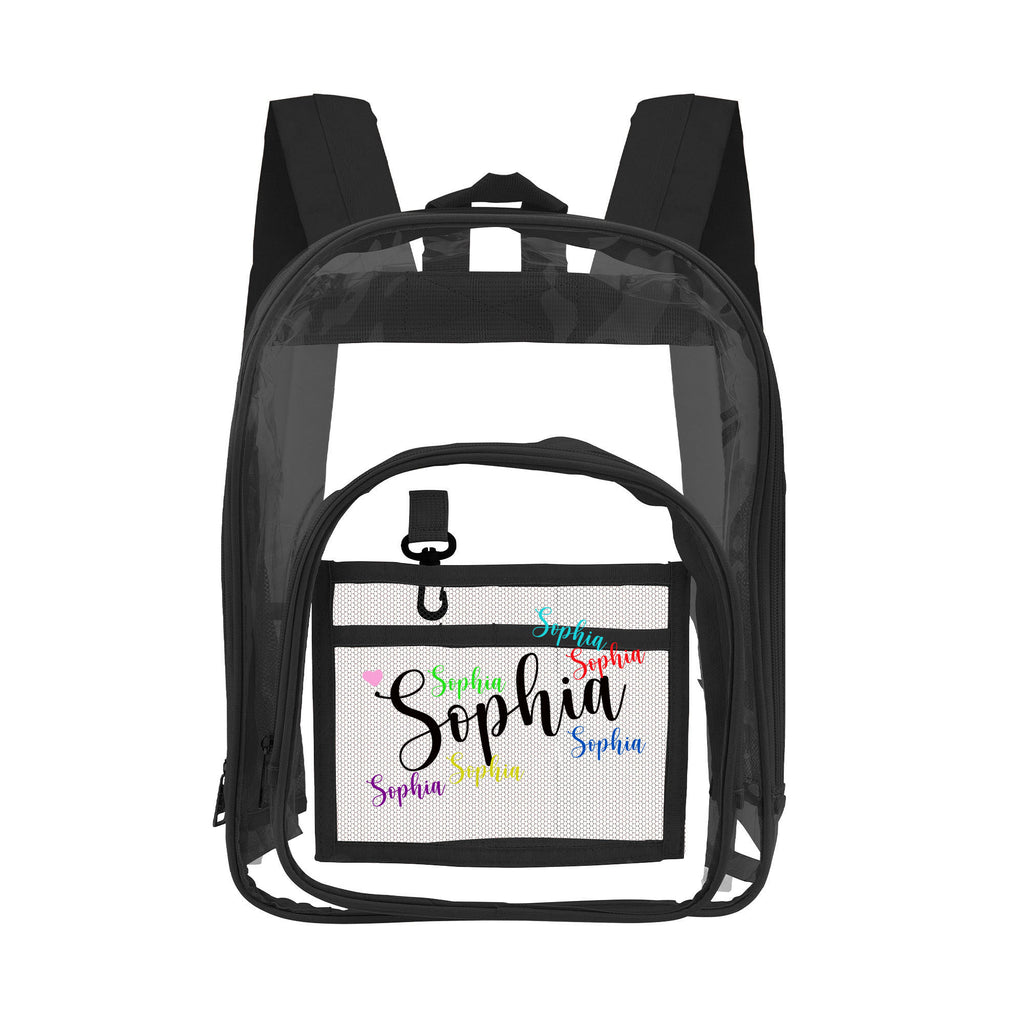 clear backpack