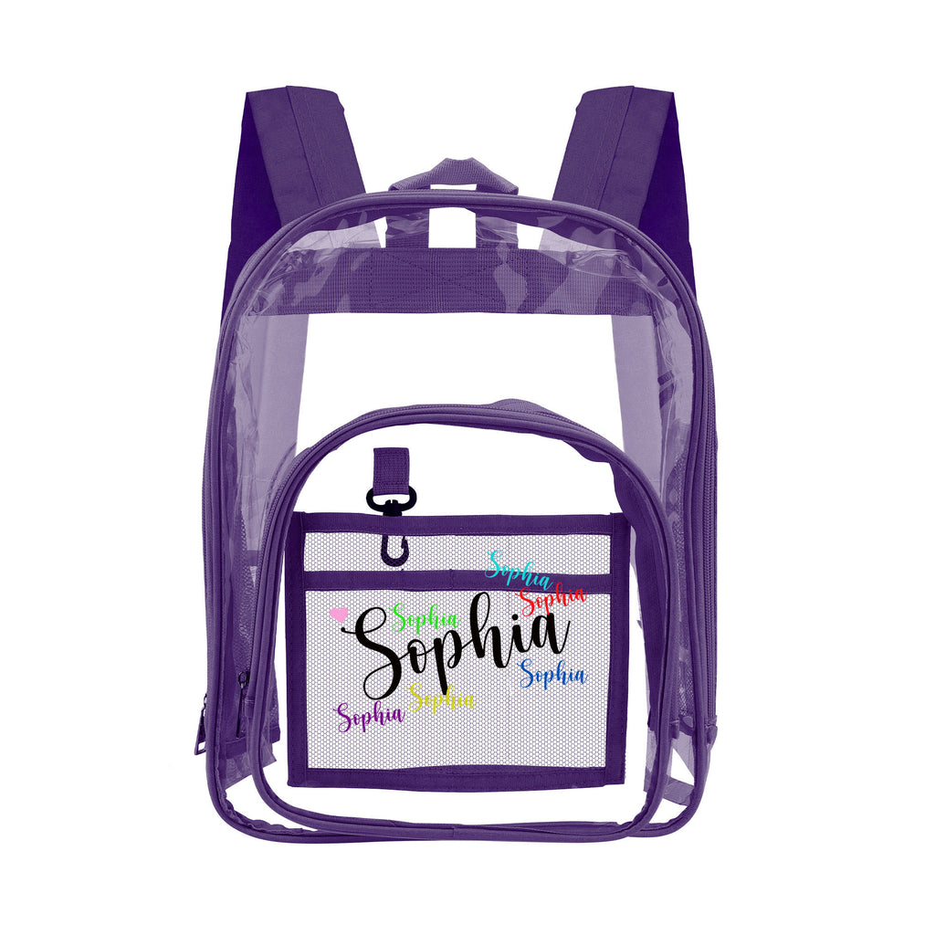 clear backpack