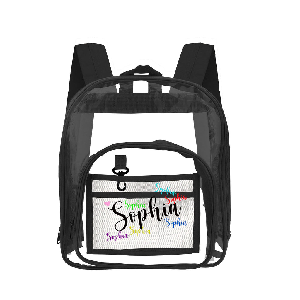 clear backpack