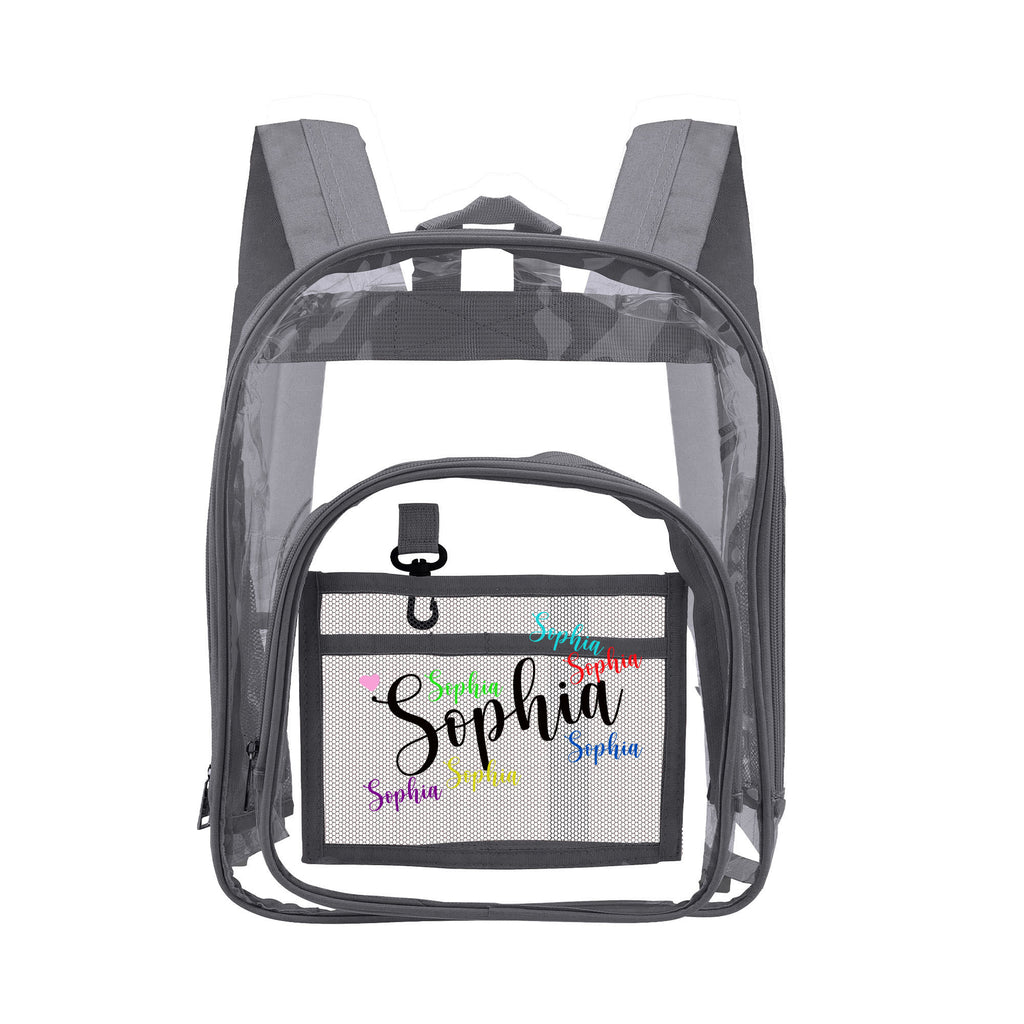 clear backpack