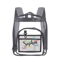 Load image into Gallery viewer, clear backpack