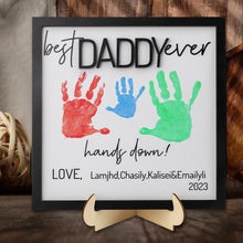 Load image into Gallery viewer, Customized Father&#39;s Day DIY Palm Print Photo Frame Ornament