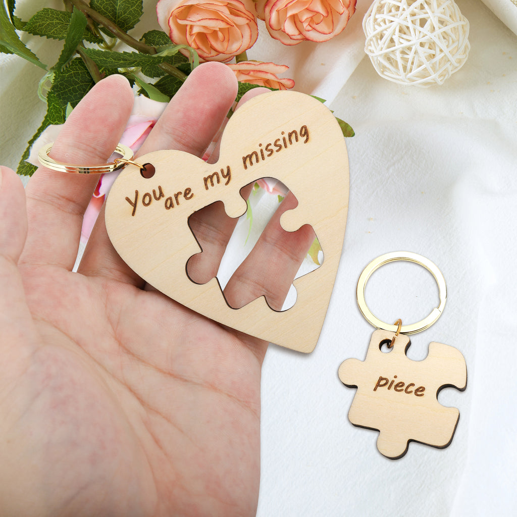 情侣拼图钥匙扣