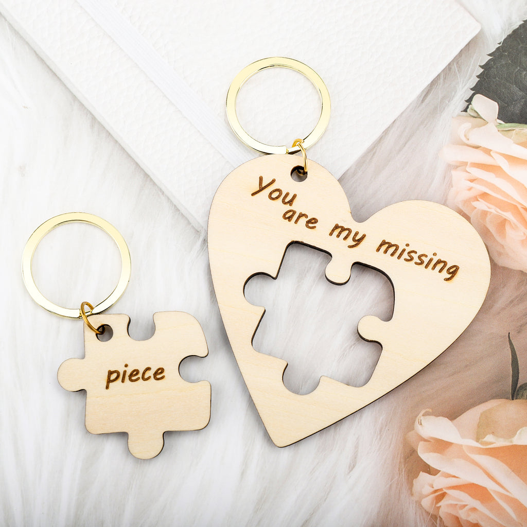 情侣拼图钥匙扣