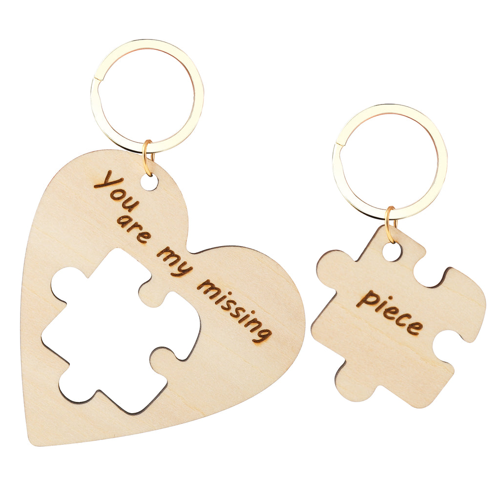 情侣拼图钥匙扣