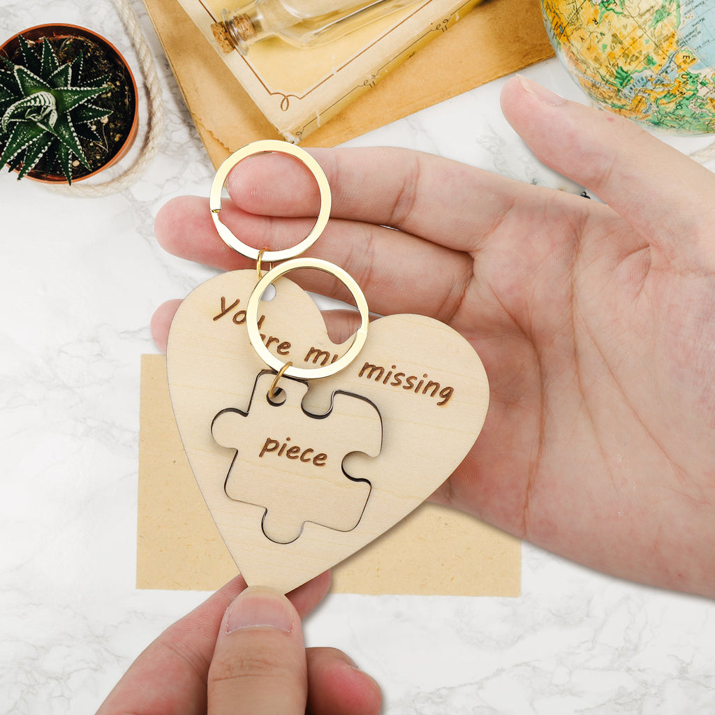 情侣拼图钥匙扣