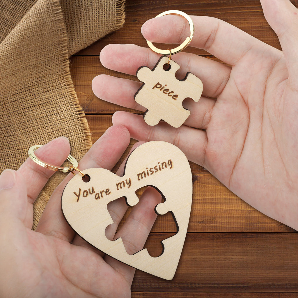 情侣拼图钥匙扣
