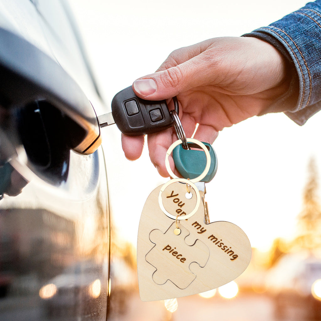 情侣拼图钥匙扣