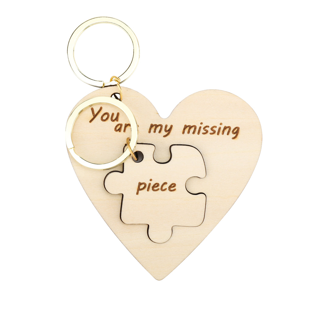 情侣拼图钥匙扣