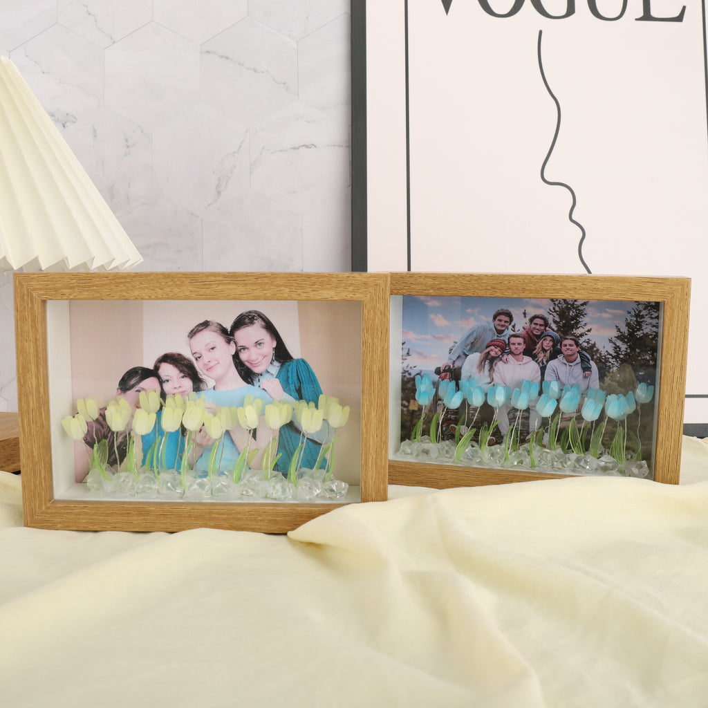 相框郁金香夜灯