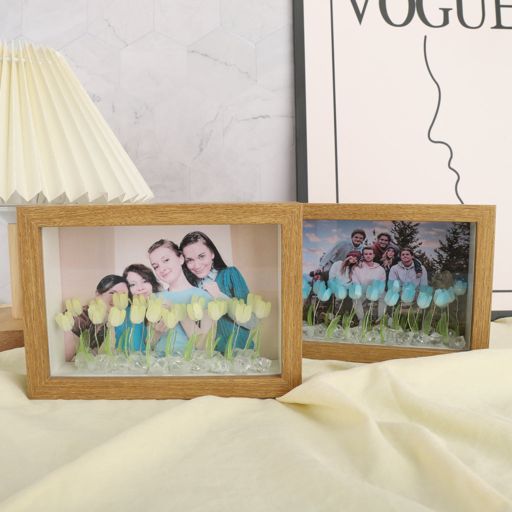 相框郁金香夜灯