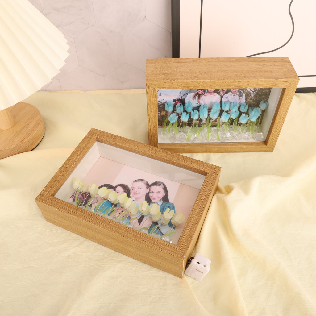 相框郁金香夜灯