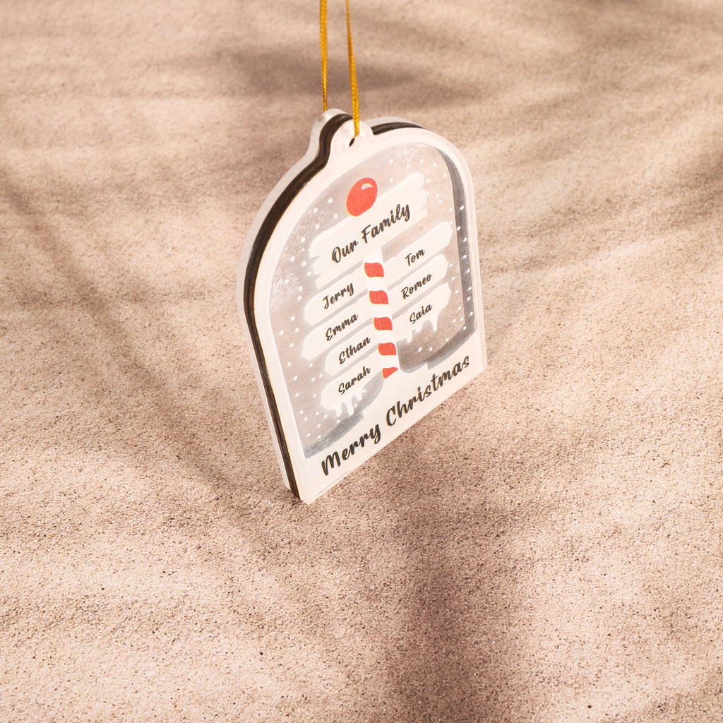 个性化圣诞家庭姓名装饰品