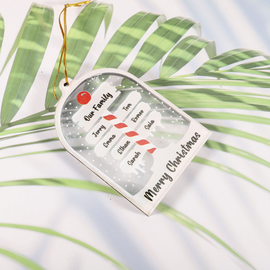 个性化圣诞家庭姓名装饰品
