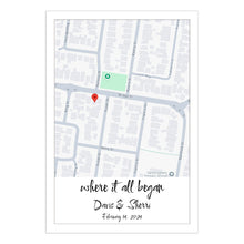 Load image into Gallery viewer, 情侣相框地图
