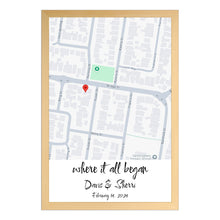 Load image into Gallery viewer, 情侣相框地图