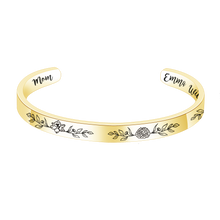 Load image into Gallery viewer, birth flower bracelet