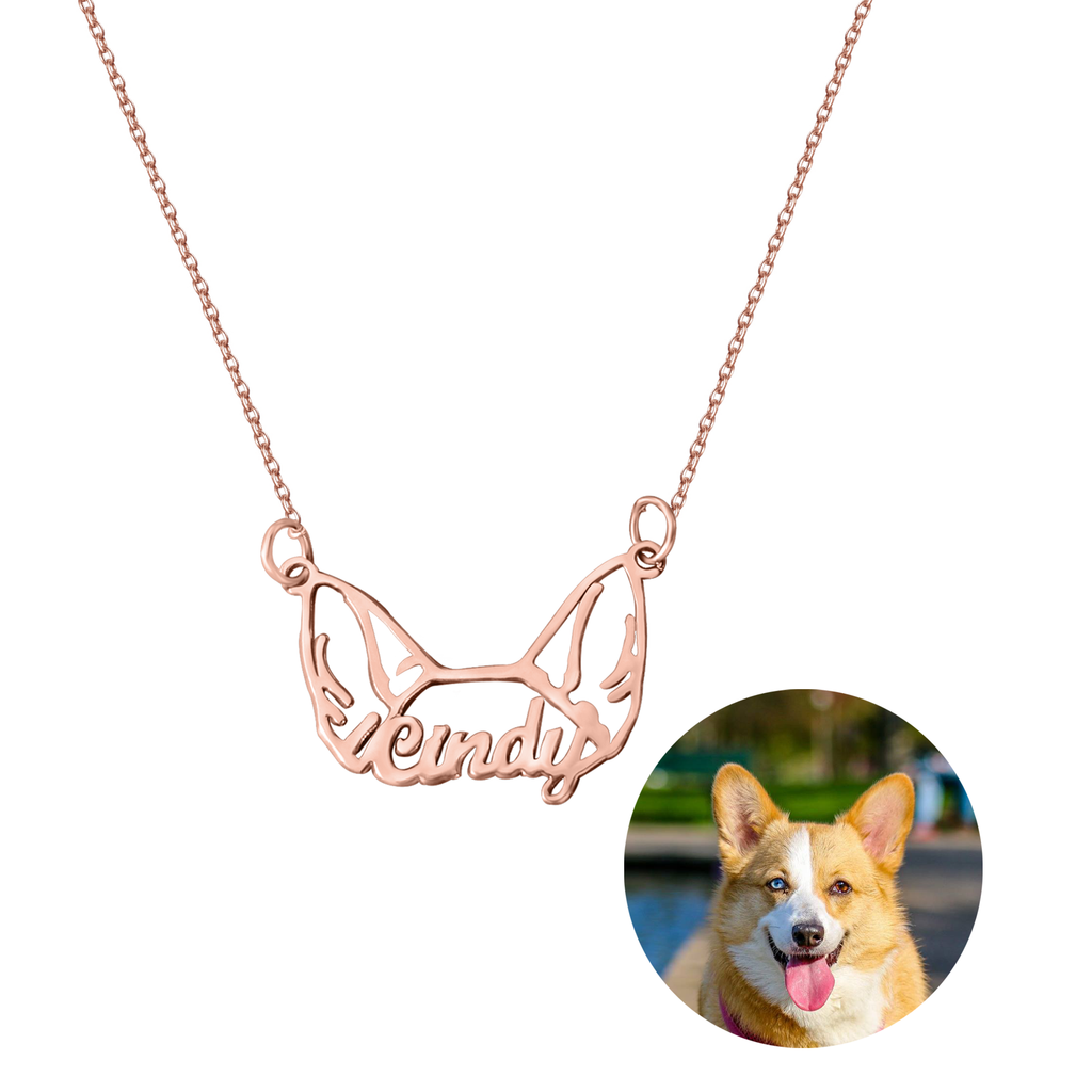 dog earrings necklace