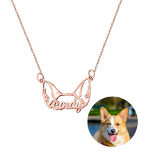Load image into Gallery viewer, dog earrings necklace
