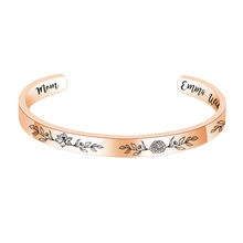 Load image into Gallery viewer, birth flower bracelet