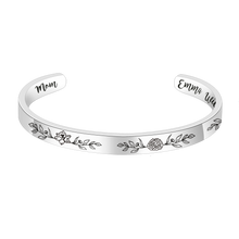 Load image into Gallery viewer, birth flower bracelet