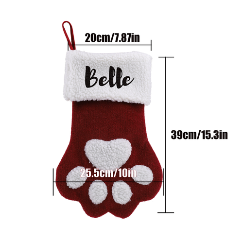Paw Christmas Stocking