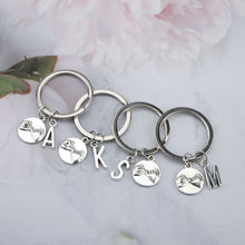 Load image into Gallery viewer, initials pinky promise keychain