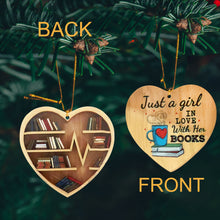 Load image into Gallery viewer, book lover ornament