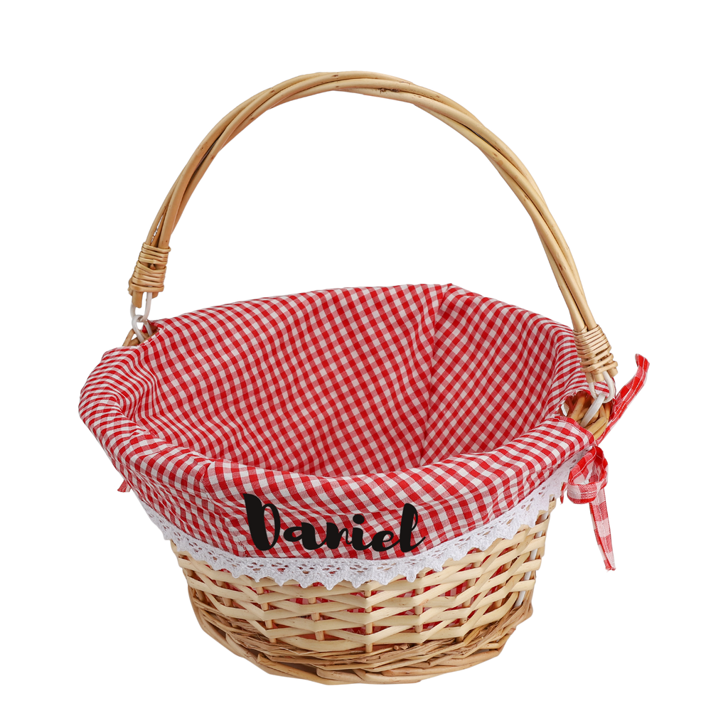 Personalized Easter Willow Basket