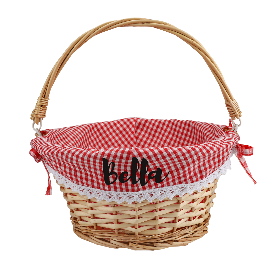 Personalized Easter Willow Basket